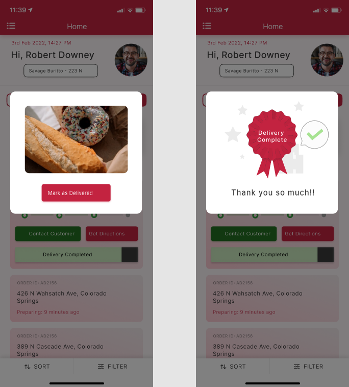 FoodLuv Delivery App screenshot