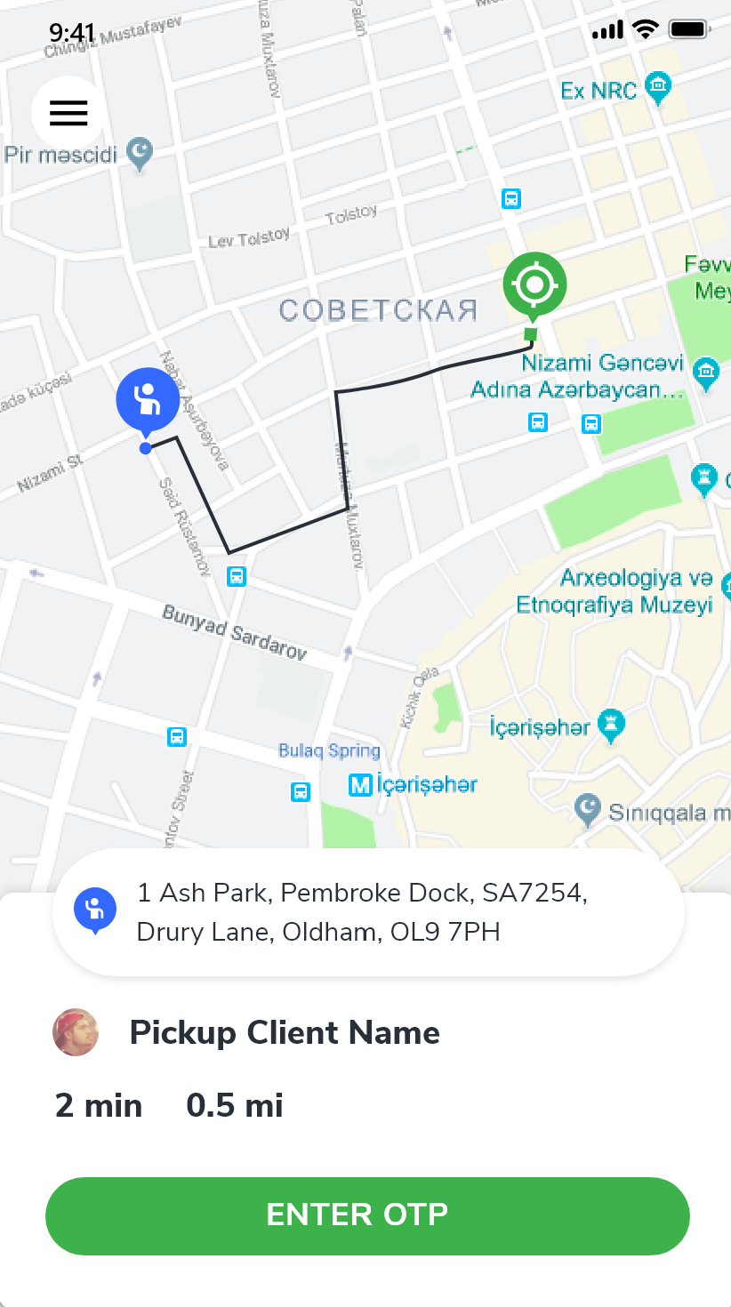 iTaxi Driver App screenshot