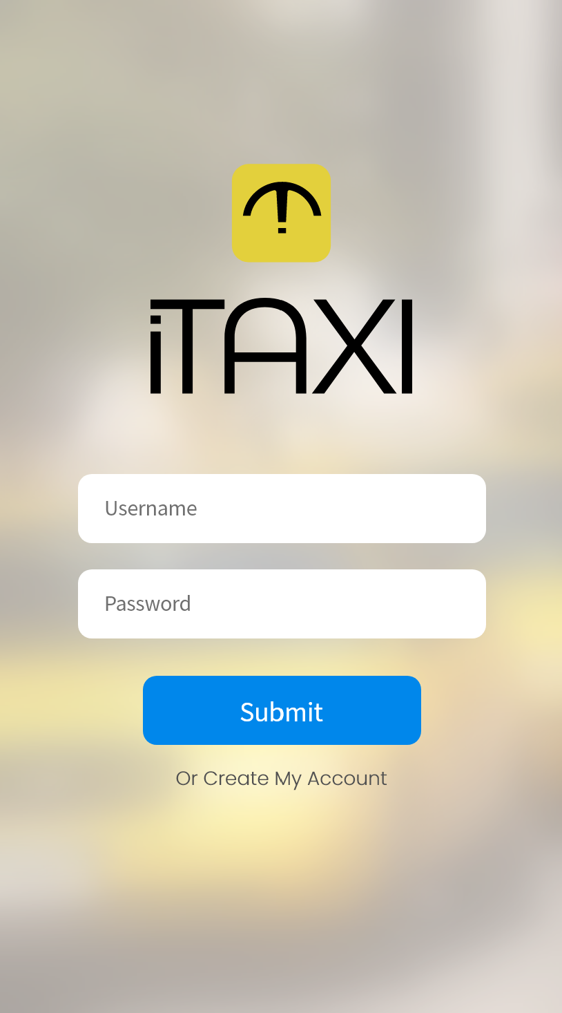 iTaxi Rider App screenshot